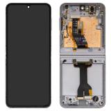 PANTALLA TACTIL + DISPLAY AMOLED DISPLAY COMPLETO + MARCO PARA SAMSUNG GALAXY Z FLIP 6 5G F741B PLATEADO ORIGINAL (SERVICE PACK)