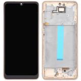 DISPLAY LCD + PANTALLA TACTIL DISPLAY COMPLETO + MARCO PARA SAMSUNG GALAXY A33 5G A336B ORO OEM OLED