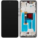 PANTALLA TACTIL + DISPLAY AMOLED DISPLAY COMPLETO + MARCO PARA MOTOROLA EDGE 50 NEO (XT2409) NEGRO ORIGINAL (SERVICE PACK 5D68C28368)
