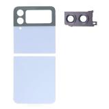 SET 2 PIEZAS TAPA TRASERA PARA SAMSUNG GALAXY Z FLIP4 5G F721B AZUL