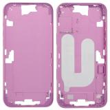 MARCO CENTRAL A PARA APPLE IPHONE 16 PLUS 6.7 ROSA OEM (SIN BOTÓN DE CÁMARA + CABLE)
