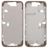 MARCO CENTRAL A PARA APPLE IPHONE 16 PRO MAX 6.9 ORO OEM (SIN BOTÓN DE CÁMARA + CABLE)