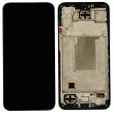 PANTALLA TACTIL + DISPLAY LCD DISPLAY COMPLETO + MARCO PARA SAMSUNG GALAXY M35 5G M356B NEGRO ORIGINAL (SERVICE PACK)