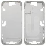 MARCO CENTRAL A PARA APPLE IPHONE 16 PLUS 6.7 BLANCO OEM (SIN BOTÓN DE CÁMARA + CABLE)