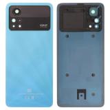 TAPA TRASERA PARA XIAOMI POCO X4 PRO 5G (2201116PG) AZUL ORIGINAL