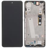 DISPLAY LCD + PANTALLA TACTIL DISPLAY COMPLETO + MARCO PARA MOTOROLA Edge 30 XT2203 NEGRO ORIGINAL (SERVICE PACK 5D68C20584)