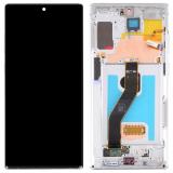 PANTALLA TACTIL + DISPLAY AMOLED DISPLAY COMPLETO + MARCO PARA SAMSUNG GALAXY NOTE 10 PLUS N975F BLANCO ORIGINAL (SERVICE PACK) (ENSAMBLADO)