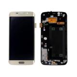 DISPLAY LCD + TOUCH DISPLAY COMPLETO + MARCO PARA SAMSUNG GALAXY S6 EDGE G925F ORO ORIGINAL (SERVICE PACK)