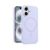 FUNDA DE SILICONA LIQUIDA + MAGNETIC PARA APPLE IPHONE 16 PLUS VIOLA