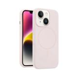 FUNDA DE SILICONA LIQUIDA + MAGNETIC PARA APPLE IPHONE 14 PLUS ROSA