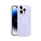FUNDA DE SILICONA LIQUIDA + MAGNETIC PARA APPLE IPHONE 14 PRO MAX VIOLA