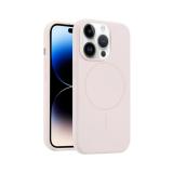 FUNDA DE SILICONA LIQUIDA + MAGNETIC PARA APPLE IPHONE 14 PRO ROSA
