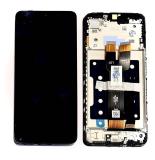 PANTALLA TACTIL + DISPLAY LCD DISPLAY COMPLETO + MARCO PARA SAMSUNG GALAXY A07 5G A076B NEGRO ORIGINALE (SERVICE PACK)