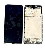 PANTALLA TACTIL + DISPLAY AMOLED DISPLAY COMPLETO + MARCO PARA SAMSUNG GALAXY A17 5G A176B NEGRO ORIGINALE (SERVICE PACK)