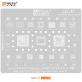 AMAOE PLANTILLA METALICA DE CHIP IC PARA SAM-17 SAMSUNG GALAXY S22 5G S901B / S22+ 5G S906B / S22 ULTRA 5G S908B