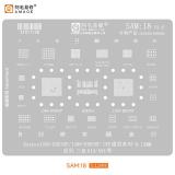 AMAOE PLANTILLA METALICA DE CHIP IC PARA SAM-18 SAMSUNG GALAXY A54 5G A546B / A25 5G A256B / A14 5G A146B A146P / A14 A145F A145P A145R