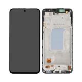 PANTALLA TACTIL + DISPLAY AMOLED DISPLAY COMPLETO CON MARCO PARA SAMSUNG GALAXY A27 5G A276B NEGRO ORIGINAL (SERVICE PACK)
