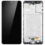 DISPLAY LCD + PANTALLA TACTIL DISPLAY COMPLETO + MARCO PARA SAMSUNG GALAXY A31 A315F NEGRO ORIGINAL (SERVICE PACK) (ENSAMBLADO)
