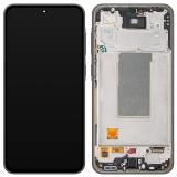 PANTALLA TACTIL + DISPLAY OLED DISPLAY COMPLETO + MARCO PARA SAMSUNG GALAXY A36 5G A366B NEGRO OEM