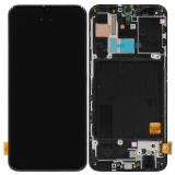 DISPLAY LCD + PANTALLA TACTIL DISPLAY COMPLETO + MARCO PARA SAMSUNG GALAXY A40 A405F NEGRO ORIGINAL (SERVICE PACK) (ENSAMBLADO)