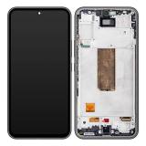 PANTALLA TACTIL + DISPLAY LCD DISPLAY COMPLETO + MARCO PARA SAMSUNG GALAXY A54 5G A546B NEGRO ORIGINAL (SERVICE PACK) (ENSAMBLADO)