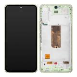 PANTALLA TACTIL + DISPLAY LCD DISPLAY COMPLETO + MARCO PARA SAMSUNG GALAXY A54 5G A546B VERDE ORIGINAL (SERVICE PACK) (ENSAMBLADO)