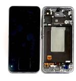 PANTALLA TACTIL + DISPLAY AMOLED DISPLAY COMPLETO CON MARCO PARA SAMSUNG GALAXY A56 5G A566B NEGRO / GRAPHITE ORIGINAL (SERVICE PACK) (ENSAMBLADO)