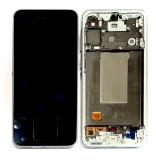 PANTALLA TACTIL + DISPLAY AMOLED DISPLAY COMPLETO CON MARCO PARA SAMSUNG GALAXY A56 5G A566B GRIS ORIGINAL (SERVICE PACK) (ENSAMBLADO)