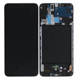 PANTALLA TACTIL + DISPLAY AMOLED DISPLAY COMPLETO + MARCO PARA SAMSUNG GALAXY A70 A705F NEGRO OEM
