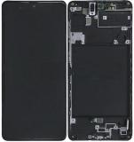 PANTALLA TACTIL + DISPLAY AMOLED DISPLAY COMPLETO + MARCO PARA SAMSUNG GALAXY A71 A715F NEGRO (Pantalla reacondicionada marco no original)