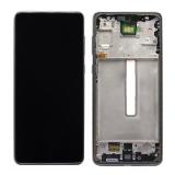DISPLAY AMOLED + PANTALLA TACTIL DISPLAY COMPLETO + MARCO PARA SAMSUNG GALAXY A73 5G A736B NEGRO ORIGINAL (SERVICE PACK) (ENSAMBLADO)