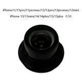 CAMERA 0.5X CUENTA DE LUZ AZUL PARA APPLE IPHONE 11 / 11 PRO / 11 PRO MAX / 12 / 12 PRO / 12 PRO MAX / 12 MINI / 13 / 13 MINI / 14 / 14 PLUS / 15 / 15 PLUS