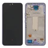 PANTALLA TACTIL + DISPLAY LCD DISPLAY COMPLETO + MARCO PARA SAMSUNG GALAXY A34 5G A346B VIOLETA ORIGINAL (SERVICE PACK) (ENSAMBLADO)