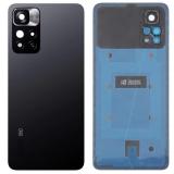 TAPA TRASERA PARA XIAOMI REDMI NOTE 11 PRO+ 5G (21091116UG 21091116UC) NEGRO ORIGINAL