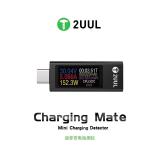 2UUL PW21 TYPE-C MINI COMPROBADOR DE CARGA CON PRUEBA DE CORRIENTE BIDIRECCIONAL