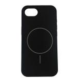 FUNDA DE SILICONA LIQUIDA + MAGNETIC PARA APPLE IPHONE 16E NEGRO