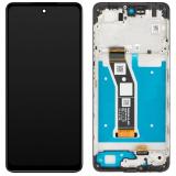 PANTALLA TACTIL + DISPLAY LCD DISPLAY COMPLETO CON MARCO PARA MOTOROLA MOTO E14 (XT2421-13 XT2421-14 XT2421-15) NEGRO ORIGINAL