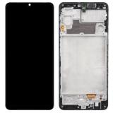 PANTALLA TACTIL + DISPLAY LCD DISPLAY COMPLETO + MARCO PARA SAMSUNG GALAXY M22 M225 / F22 E225F NEGRO ORIGINAL (SERVICE PACK) (ENSAMBLADO)