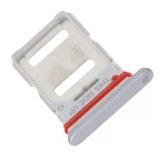 BANDEJA DE TARJETA SIM DUAL PARA MOTOROLA EDGE 30 (XT2203) PLATEADO