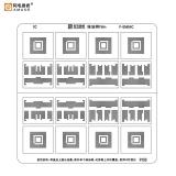 AMAOE F-EMMC RED DE PETRÓLEO VERDE PLANTILLA METALICA DE CHIP IC PARA BGA254 / BGA153 / BGA297