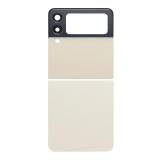 SET 2 PIEZAS TAPA TRASERA PARA SAMSUNG GALAXY Z FLIP 3 5G F711B CREMA