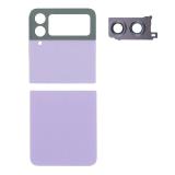 SET 2 PIEZAS TAPA TRASERA PARA SAMSUNG GALAXY Z FLIP4 5G F721B VIOLETA