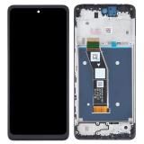PANTALLA TACTIL + DISPLAY LCD DISPLAY COMPLETO CON MARCO PARA MOTOROLA MOTO G24 (XT2423-1) NEGRO ORIGINAL