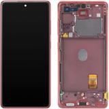 DISPLAY LCD + PANTALLA TACTIL DISPLAY COMPLETO + MARCO + ANTENNA PARA SAMSUNG GALAXY S20 FE 5G / S20 LITE G781B ROJO ORIGINAL (SERVICE PACK)