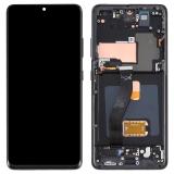 DISPLAY LCD + PANTALLA TACTIL DISPLAY COMPLETO + MARCO PARA SAMSUNG GALAXY S21 ULTRA 5G G998B NEGRO FANTASMA OEM OLED