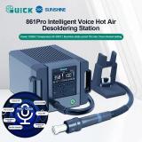 QUICK 861 PRO 1300W ESTACIÓN DE DESOLDADO DE AIRE CALIENTE CON VOZ INTELIGENTE TEMPERATURA 50-500°C