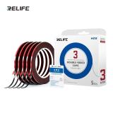 RELIFE HX2 CINTA ADHESIVA DE DOBLE CARA PARA SELLADO Y AMORTIGUACIÓN DE TELÉFONOS MÓVILES 3MM PARA REPARAR EL DESPEGUE DEL BORDE DE LA PANTALLA FUGAS DE LUZ EN EL MARCO SELLADO DE PANTALLAS CURVAS Y OTRAS REPARACIONES