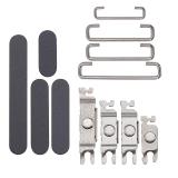 SET 3 PIEZAS TECLADO DE VOLUMEN ENCENDIDO I BOTON VIBRAZIONE PARA APPLE IPHONE 16 6.1 / IPHONE 16 PLUS 6.7 NEGRO