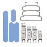 SET 3 PIEZAS TECLADO DE VOLUMEN ENCENDIDO I BOTON VIBRAZIONE PARA APPLE IPHONE 16 6.1 / IPHONE 16 PLUS 6.7 AZUL