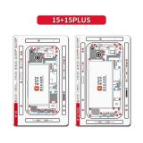 YCS ALMACENAMIENTO TORNILLOS DE REPARACIÓN ALMOHADILLA MAGNÉTICA PAPA APPLE IPHONE 15 6.1 / IPHONE 15 PLUS 6.7